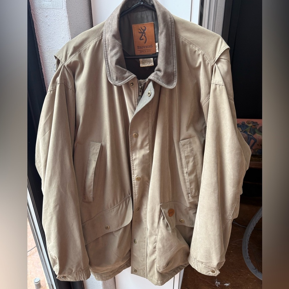Browning Men’s Field Jacket L – Khaki Outdoor Hunting Coat